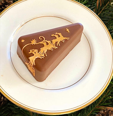 Christmas Bonbon Cake Slice