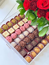 Load image into Gallery viewer, Sweets &amp; Flower Valentines Luxury Acrylic Gift Box