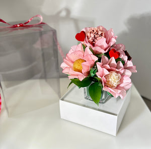 Valentines flower Brigadeiro vase