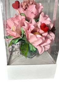 Valentines flower Brigadeiro vase