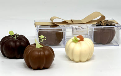 Midi Chocolate Pumpkins in Acrylic Gift Box